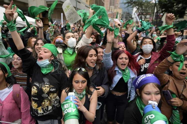 Colômbia: o país torna-se o quinto da América Latina a flexibilizar o acesso ao aborto, que é permitido na Argentina, Uruguai, Cuba e Guiana. (AFP/AFP)