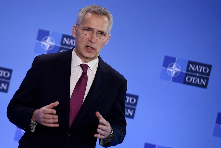 Otan: Transformar a força de resposta rápida da Otan, que conta com cerca de 40 mil soldados, é apenas uma das maneiras pelas quais a aliança pretende responder à invasão da Ucrânia pela Rússia (Olivier Douliery/Pool/Reuters)