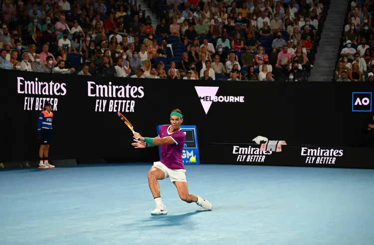 Rafael Nadal joga a final do Aberto da Austrália (Morgan Sette/Reuters)