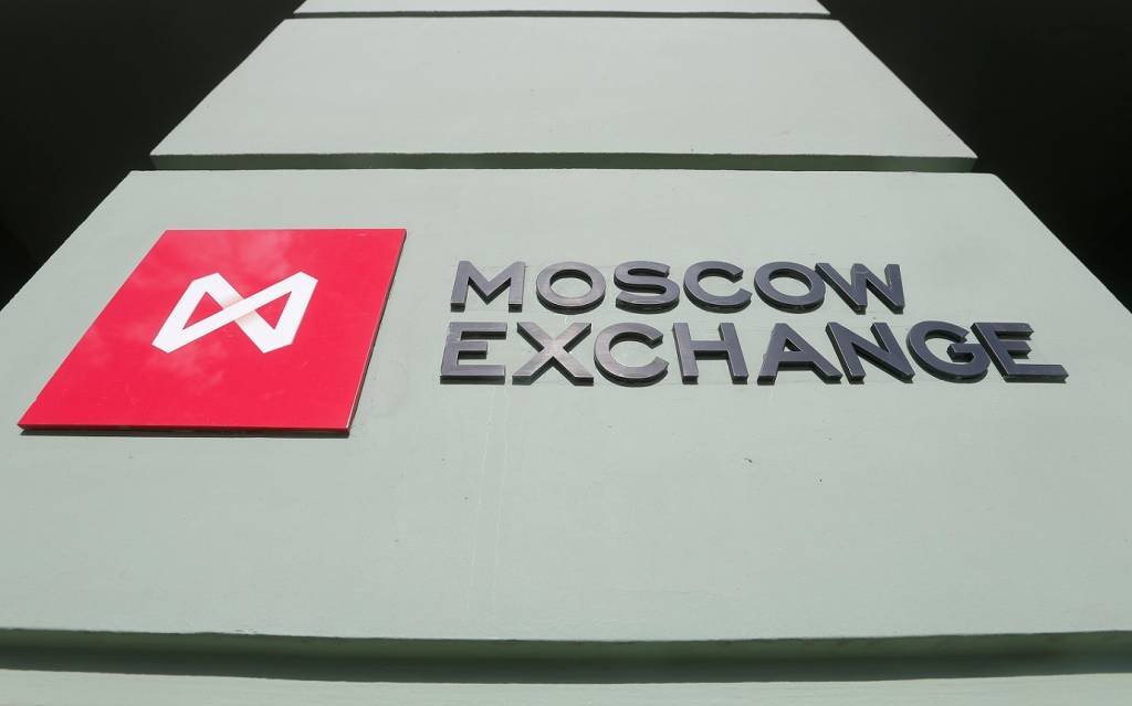 Logo da Bolsa de Moscou