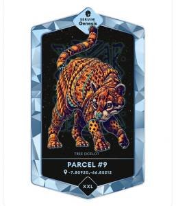 NFT de ilustração de uma jaguatirica feita pelo artista gráfico de Los Angeles Ben Kwok ofertido pela empresa brasileira NFT de ilustração de uma jaguatirica feita pelo artista gráfico de Los Angeles Ben Kwok ofertido pela empresa brasileira