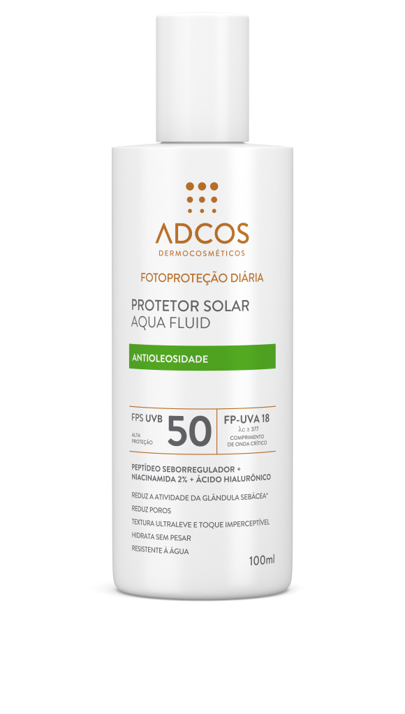ADCOS - Protetor Solar Aqua Fluid FPS 50 Incolor - Lançamento à venda na Estética In São Paulo 2022- Preço sob consulta.