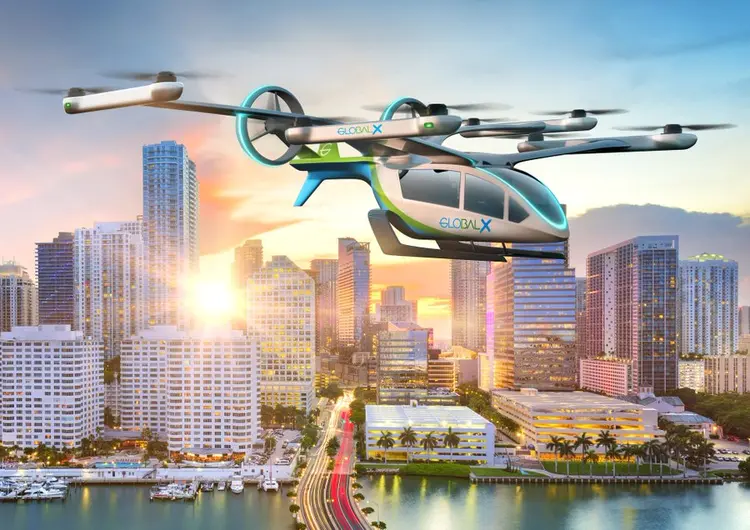 eVTOL da Embraer com GlobalX (Exame/Divulgação)