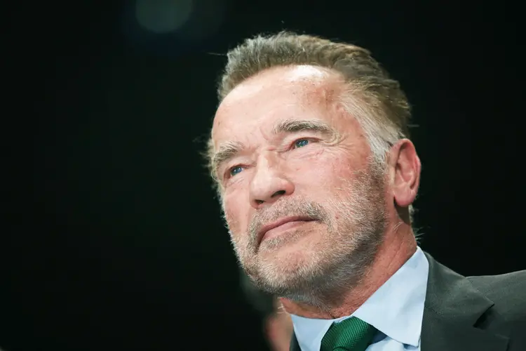 Arnold Schwarzenegger: ator pediu ao presidente russo Vladmir Putin que acabe com a guerra na Ucrânia. (NurPhoto/Getty Images)