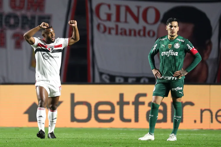 Futebol: Iniciando a rodada de clássicos em 2023, Palmeiras e São Paulo chegam para a partida buscando reabilitação no campeonato (Sebastiao Moreira/Getty Images)