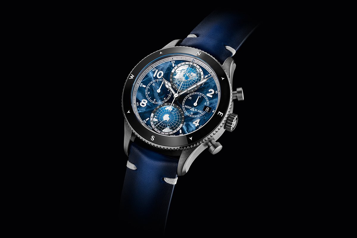 Montblanc 1858 Geosphere Chronograph 0 Oxygen Montblanc 1858 Geosphere Chronograph 0 Oxygen