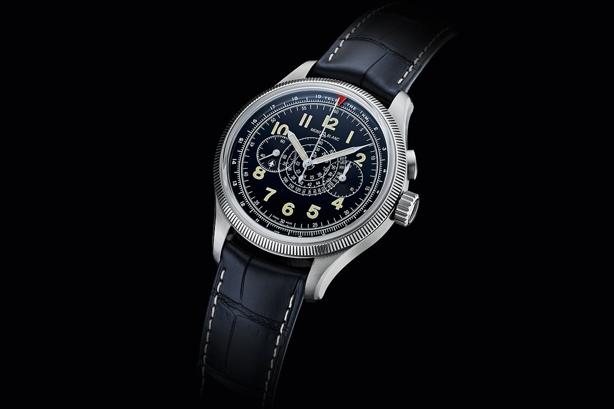 Montblanc 1858 The Red Arrow Minerva Monopusher Chronograph Montblanc 1858 The Red Arrow Minerva Monopusher Chronograph