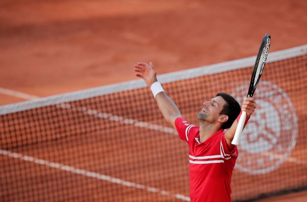 Novak Djokovic: tenista não quis se vacinar contra o coronavírus.  (Benoit Tessier/Reuters)