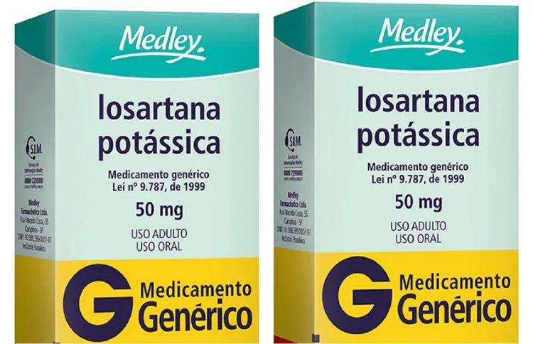 Losartana: os lotes que foram mantidos no mercado são considerados seguros e podem ser consumidos (Sanofi Medley/Divulgação)