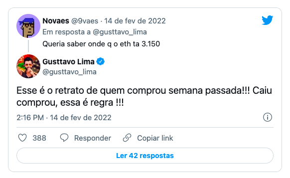 twitter cripto gusttavo lima