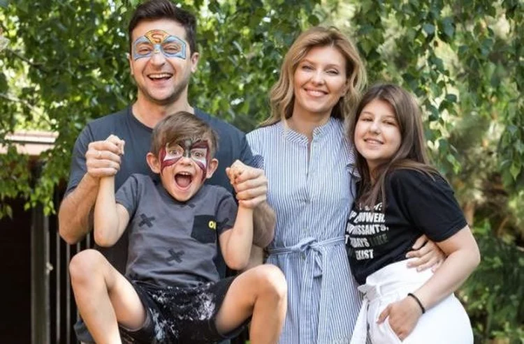 Família do presidente ucraniano, Zelensky (Instagram/Reprodução)