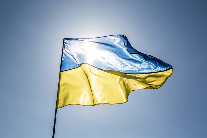 Bandeira da Ucrânia (Bloomberg Creative/Getty Images)