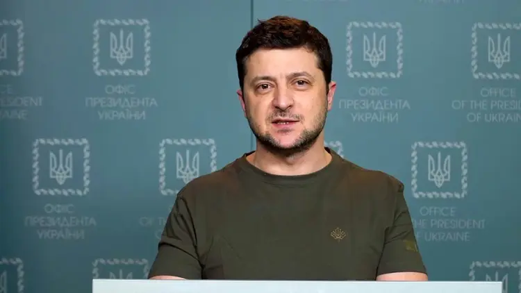 O presidente da Ucrânia, Volodymyr Zelensky  (AFP/AFP)