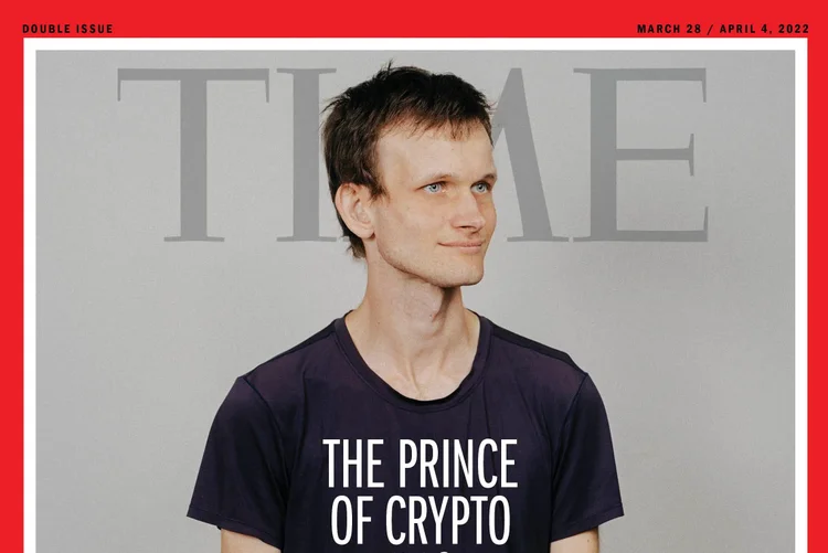 O criador da Ethereum estrelou a capa mais recente da revista TIME (TIME Magazine/Reprodução)