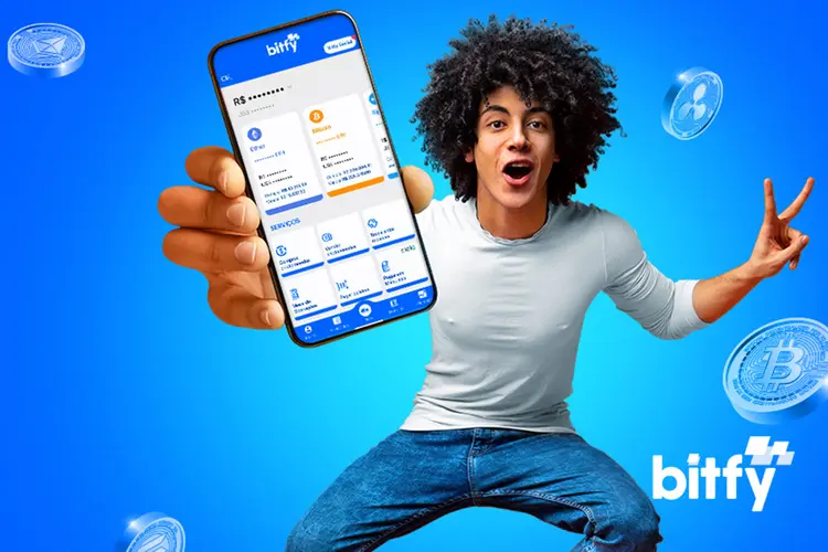 Bitfy: app atua como carteira digital e permite a compra e a venda de criptos de forma instantânea (BITFY/Divulgação)