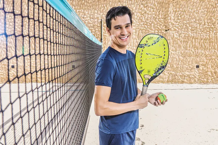 Eduardo L’Hotellier começou a praticar o beach tennis por intermédio do GetNinjas (Leandro Fonseca/Exame)