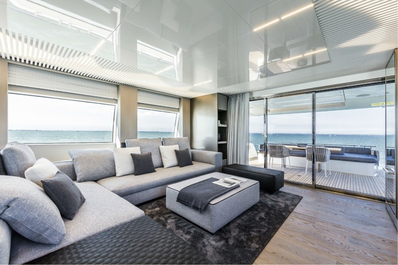 Interior do Ferretti Yachts 850 Interior do Ferretti Yachts 850