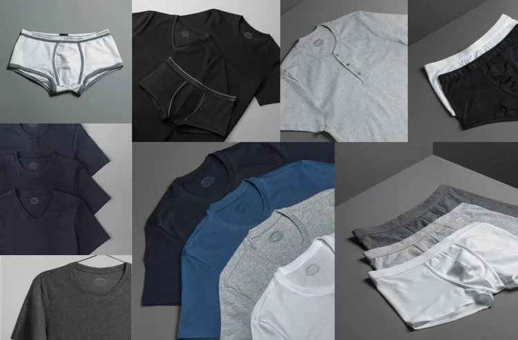 Para eles: grife italiana confecciona camisetas e cuecas (Divulgação/Divulgação)