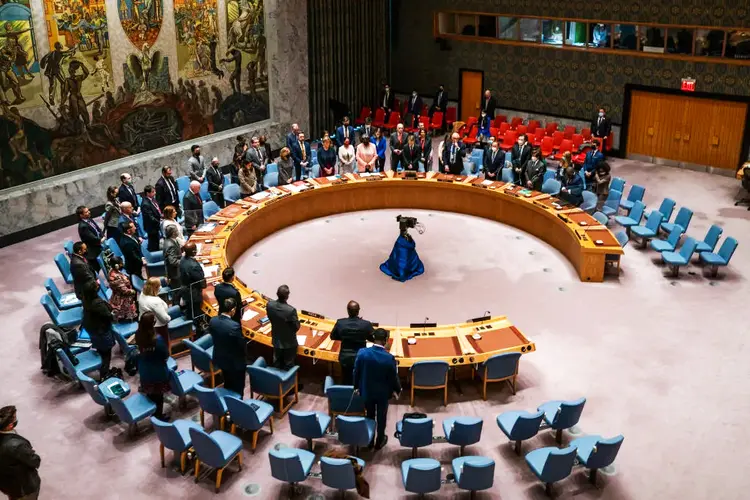 Conselho de segurança da ONU: reuniões nesta semana debatem possíveis "crimes de guerra" da Rússia na região de Kiev (David Dee Delgado/Getty Images)