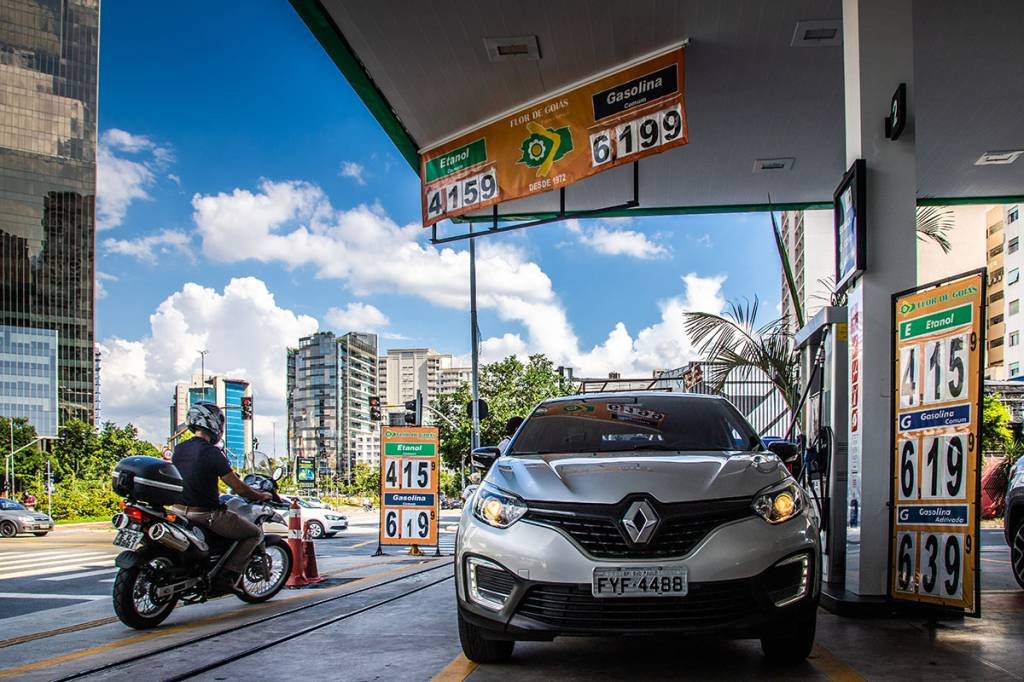 Posto de gasolina: inflação tem mais uma queda em agosto, novamente puxada por combustíveis (Leandro Fonseca/Exame)
