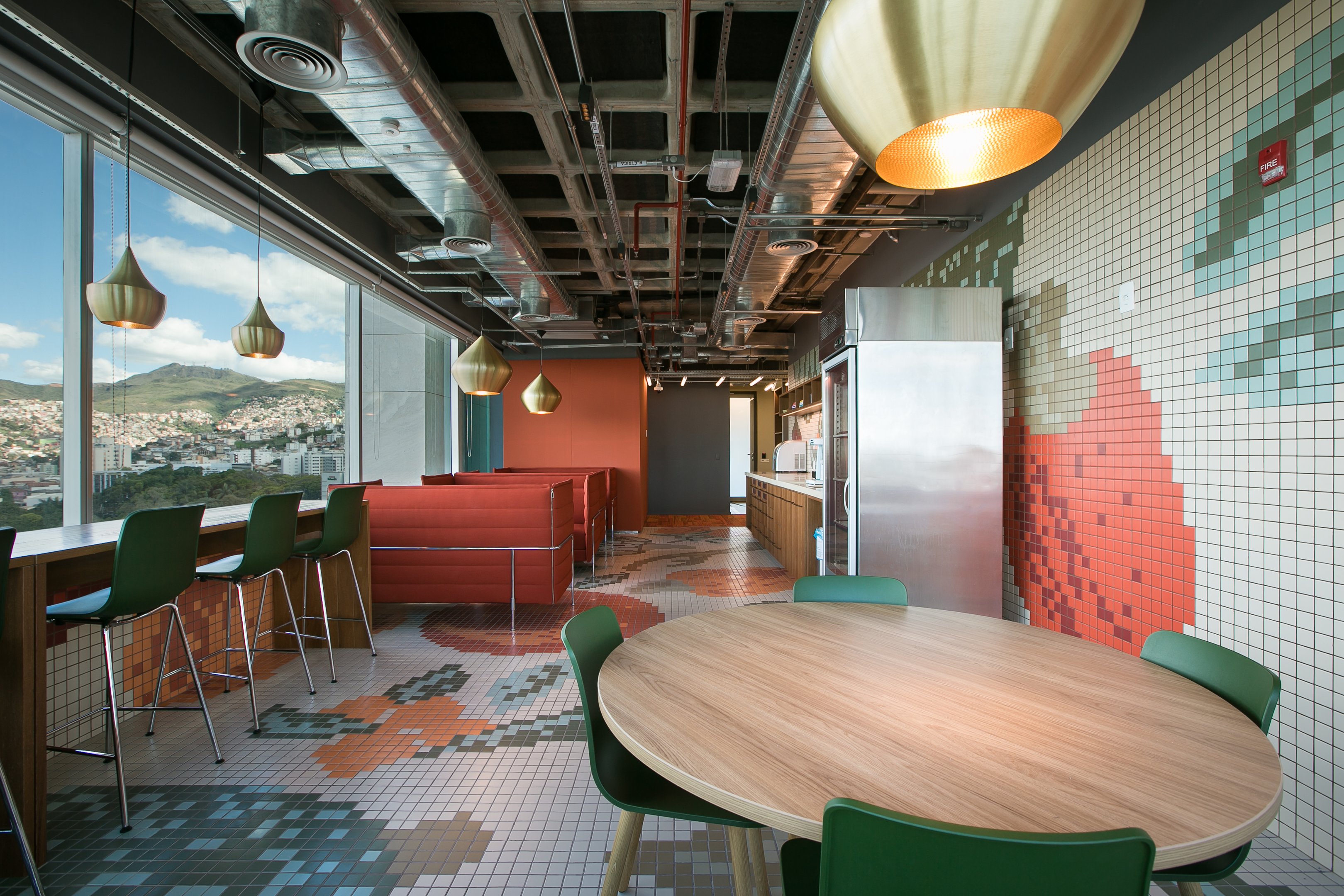 Cozinha no escritório do Google em Belo Horizonte Cozinha no escritório do Google em Belo Horizonte