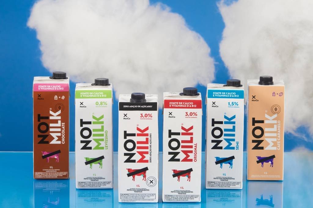 NotMilk: startup usou inteligência artificial para chegar à combinação que reproduzisse a textura e sabor do leite de vaca (Divulgação/NotMilk)