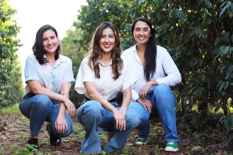 Rafaela Caixeta, Isadora Caixeta e Bruna Aguiar: fundadoras da Campo Capital (Nayara Bomtempo/Reprodução)
