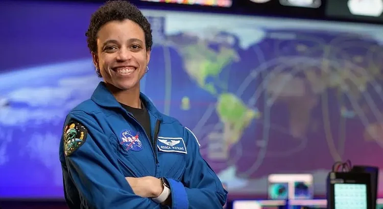 Jessica Watkins, astronauta da Nasa, é primeira mulher negra a bordo da Estação Espacial Internacional (Nasa/Reprodução)