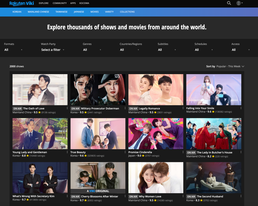 Assista a Dramas Coreanos, Dramas Chineses e Filmes On-line