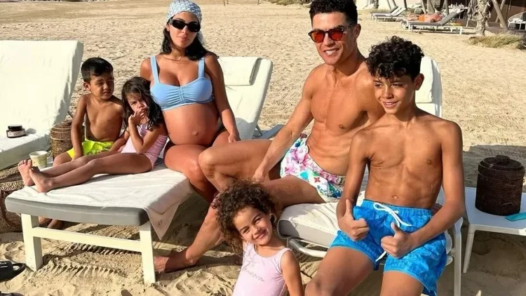 Giorgina e CR7: casal estava grávido de gêmeos.  (Instagram/Reprodução)