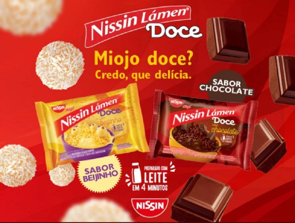 Miojo doce: Novidade da Nissin (Nissin/Reprodução)