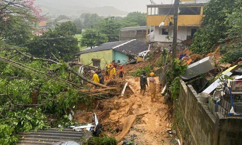 Angra dos Reis: estado do RJ foi atingido por intensas chuvas nos últimos dias (Prefeitura de Angra dos Reis/Reprodução)