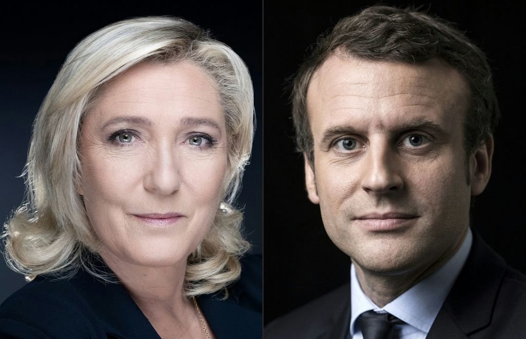 Pesquisa na França mostra Macron com 53% e Le Pen com 44,5%