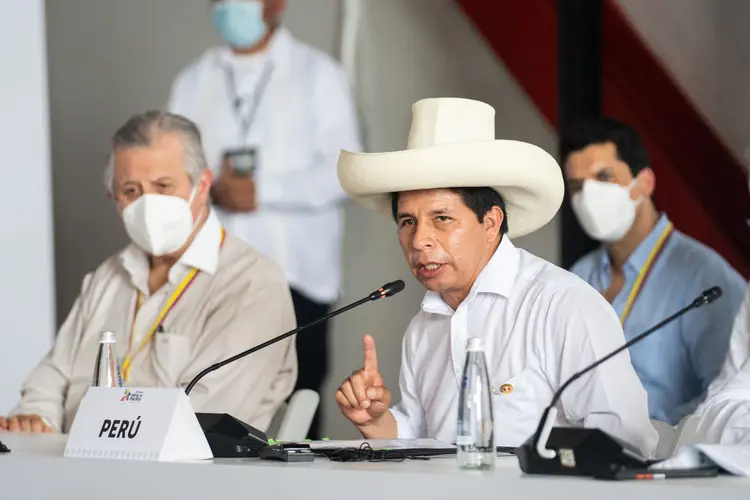 Presidente do Peru, Pedro Castillo, propõe castração química para estupradores (Bloomberg / Colaborador/Getty Images)