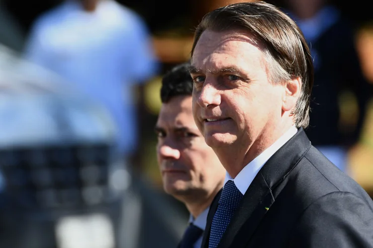 Sergio Moro e Jair Bolsonaro (EVARISTO SA/AFP/Getty Images)