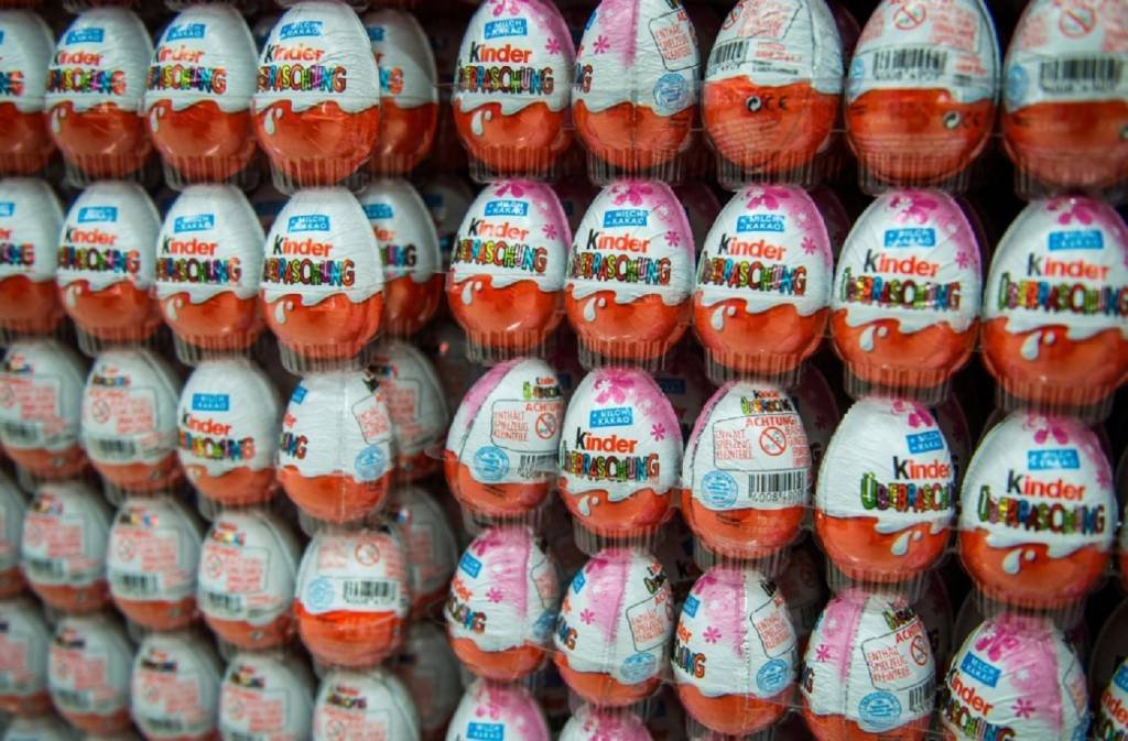 Kinder: o grupo Ferrero estendeu para Estados Unidos e Argentina seu "recall" de produtos desta marca por suspeita de contaminação (AFP/AFP)