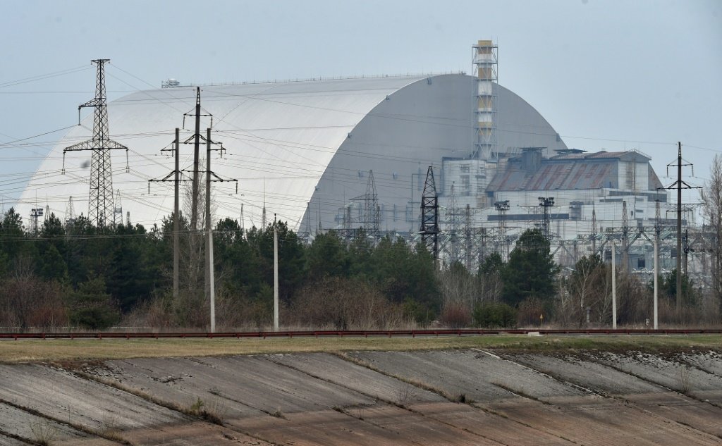Usina de Chernobyl (foto de arquivo, em 2021): nível de radioatividade na usina nuclear está agora normalizado, diz AIEA (AFP/AFP)