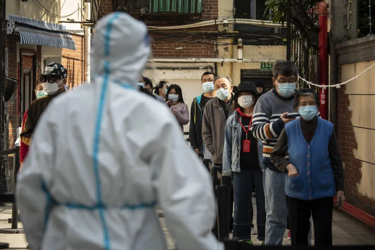 China: Xangai registra primeiras mortes por covid desde início do confinamento (Bloomberg / Colaborador/Getty Images)