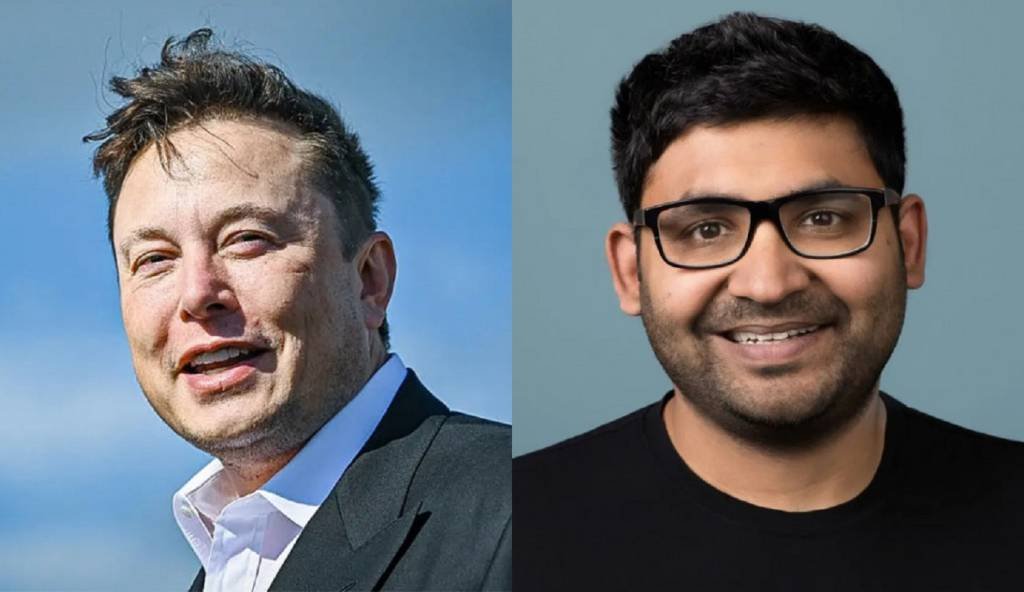 Elon musk e Parag Agrawal