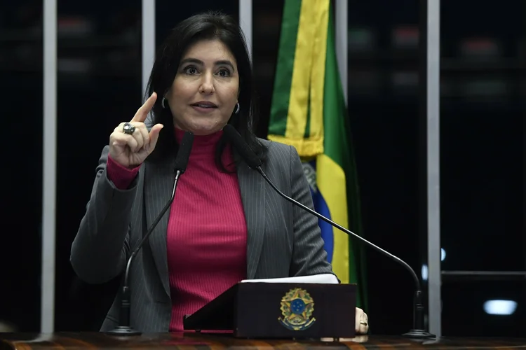 Tebet: a senadora ainda destacou que a reconstrução do Brasil passa por “partidos sólidos e a boa política” e que não há nada “fora” da política (Jefferson Rudy/Agência Senado/Flickr)