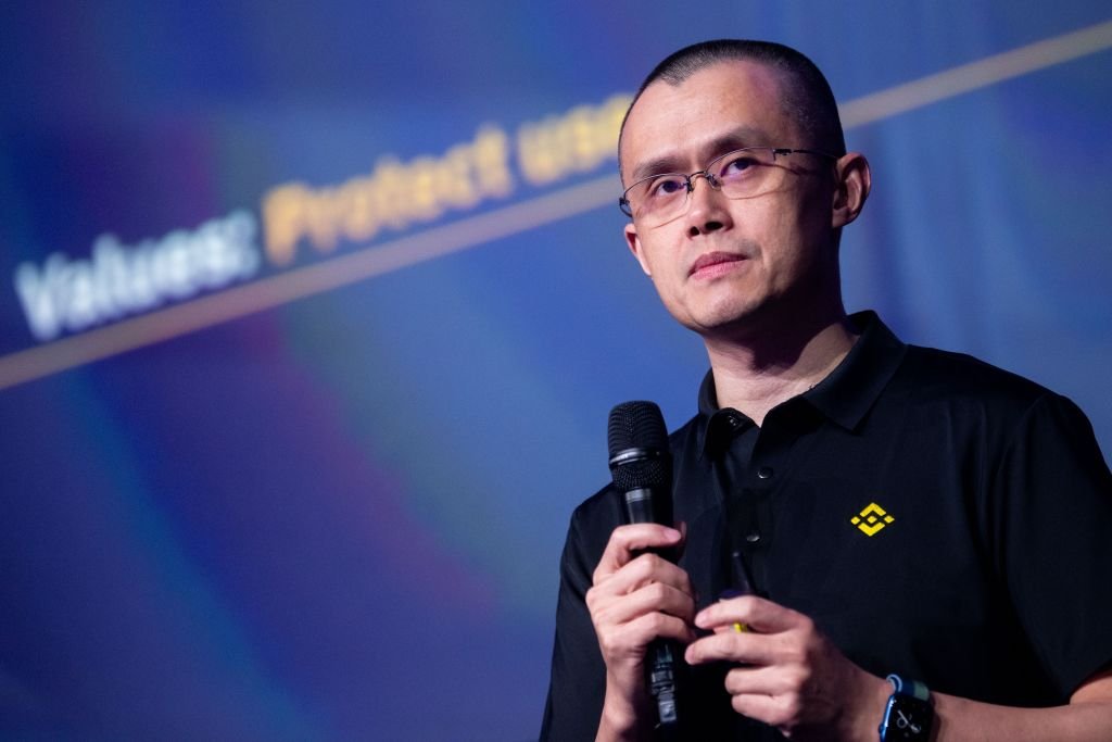 Changpeng Zhao é CEO da Binance, maior corretora cripto em valor de mercado (Bloomberg/Getty Images)