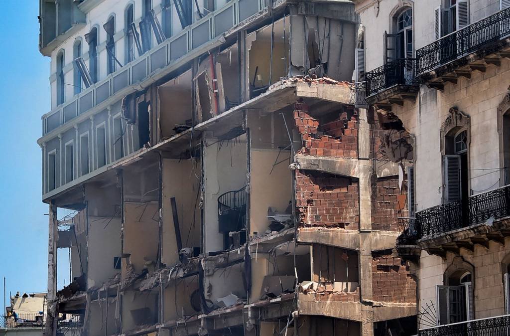 Explosão em hotel no centro de Havana mata pelo menos oito pessoas. (ADALBERTO ROQUE/Getty Images)