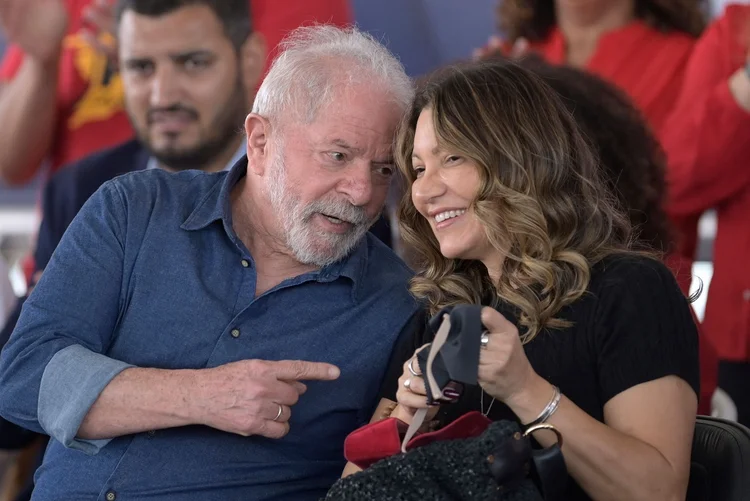 Lula e Janja: mudança a partir do fim do mês (DOUGLAS MAGNO/AFP/Getty Images)