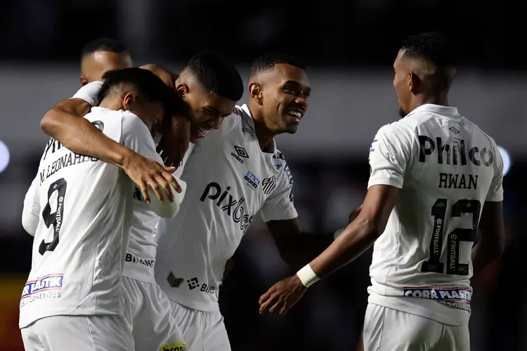 Santos: Clube paulista enfrenta o Ceará (PAULO PINTO/AFP/Getty Images)