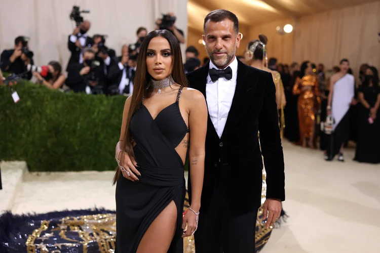 Anitta e Alexandre Birman no Met Gala 2021. (John Shearer/WireImage/Getty Images)