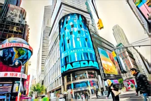Imagem referente à matéria: Ações de empresa na Nasdaq despencam 50% após investimento em criptomoeda meme