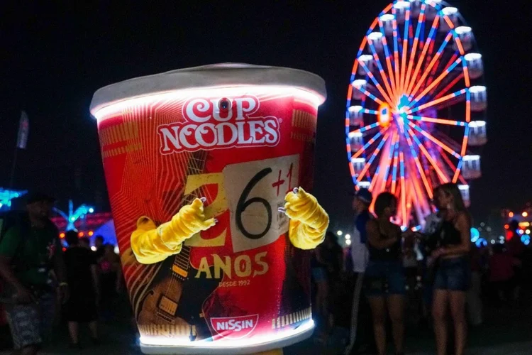 Cup Noodles: Nissin Foods vai vender macarrão instantâneo no copinho durante o Rock in Rio 2022 (Nissin Foods/Divulgação)