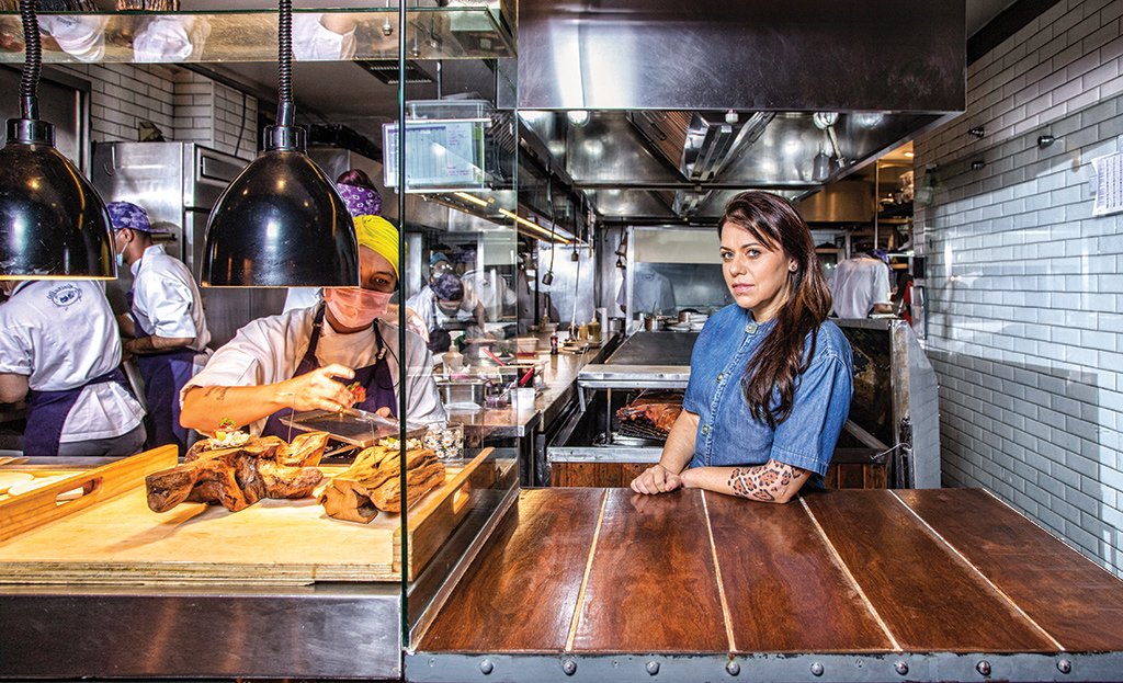 A chef Janaina Rueda: comida de excelência no centro de São Paulo. (Leandro Fonseca/Exame)