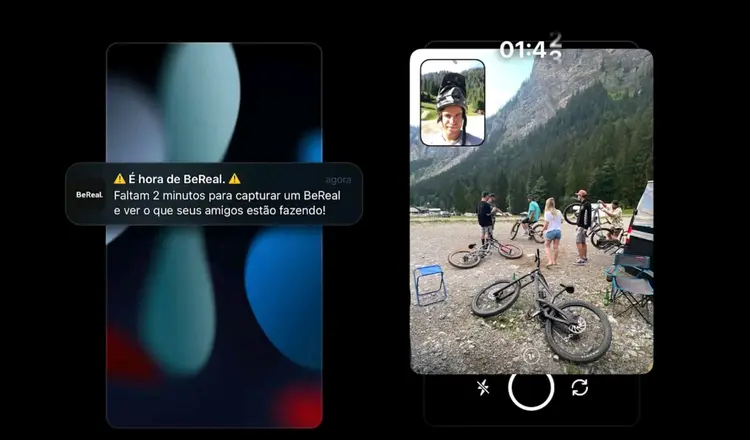 BeReal: aplicativo francês é sucesso entre a Geração Z (BeReal/Reprodução)