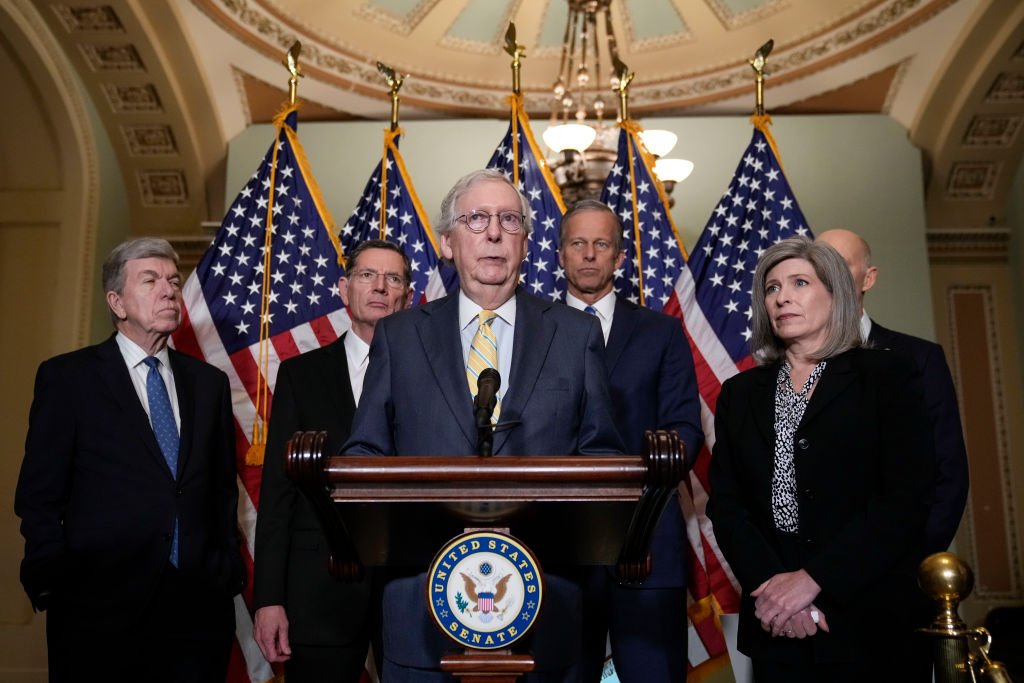 Mitch McConnell: raro apoio bipartidário no Congresso americano (Drew Angerer/Getty Images)